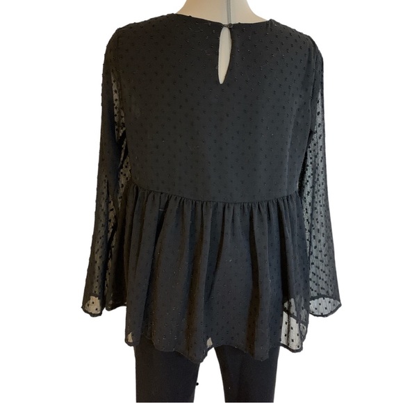 JASMINE & JULIANA Gorgeous Maternity Black Embroidery Long Sleeves Size S - Picture 2 of 12